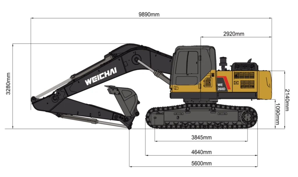 Гусеничный экскаватор Weheavy WE260D — изображение 4